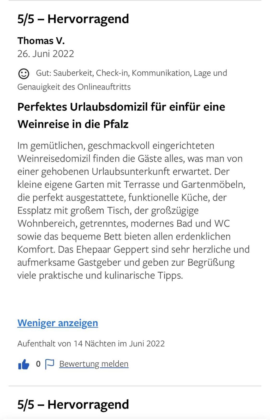 Apartment Weinreisedomizil Mit Eigenem Garten Und Parkplatz *